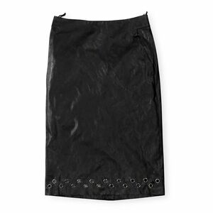 Carine Rotitfeld  Uniqlo Faux Leather pencil skirt